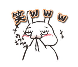 False eyelashes rabbit1 sticker #4978390