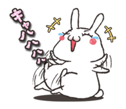 False eyelashes rabbit1 sticker #4978391