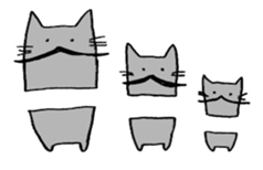 Hige-nyafu sticker #4980033