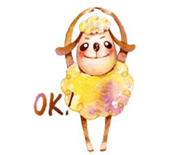 luke54 Warm sheep blessing Sticker sticker #4980718