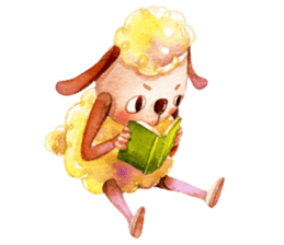 luke54 Warm sheep blessing Sticker sticker #4980722