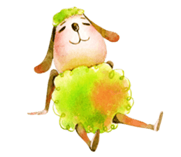 luke54 Warm sheep blessing Sticker sticker #4980726