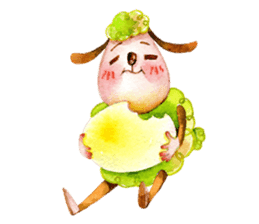 luke54 Warm sheep blessing Sticker sticker #4980729