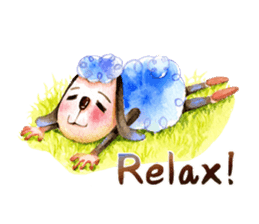 luke54 Warm sheep blessing Sticker sticker #4980740