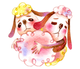 luke54 Warm sheep blessing Sticker sticker #4980743