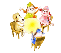 luke54 Warm sheep blessing Sticker sticker #4980754