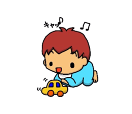 Heartwarming baby sticker #4981568