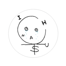 "CHINATSU" Roman alphabet character sticker #4982285