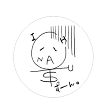 "CHINATSU" Roman alphabet character sticker #4982293