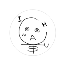 "CHINATSU" Roman alphabet character sticker #4982300