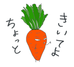 Vegetables talk show sticker #4982518