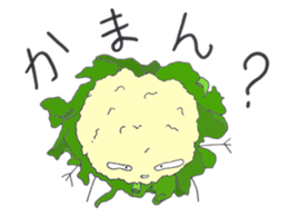 Vegetables talk show sticker #4982542