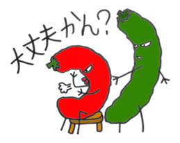 Vegetables talk show sticker #4982547