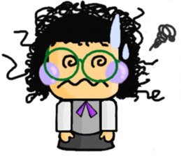 Miss Tamura of the clerk. sticker #4983070