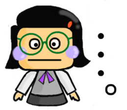 Miss Tamura of the clerk. sticker #4983077