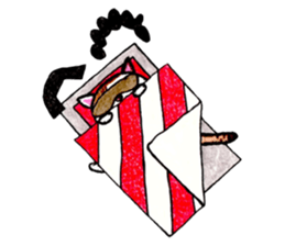 Bobbed hair cat. sticker #4983208