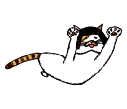 Bobbed hair cat. sticker #4983219