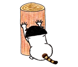 Bobbed hair cat. sticker #4983223