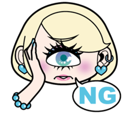 Cute monster's sticker sticker #4984360