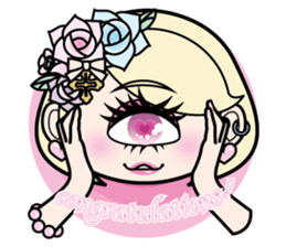 Cute monster's sticker sticker #4984379