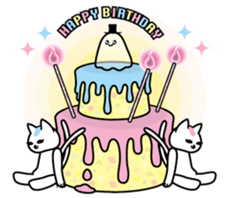 Cute monster's sticker sticker #4984395