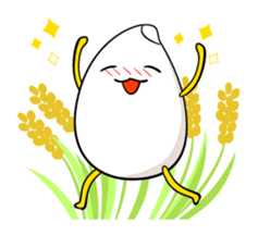 Daily life of rice sticker #4985089