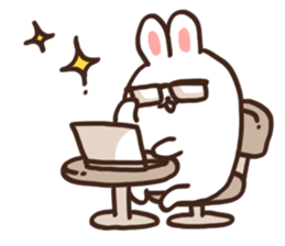 Funny rabbity sticker #4985170