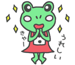 Frog girl sticker #4985599