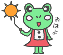 Frog girl sticker #4985601