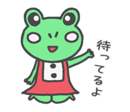 Frog girl sticker #4985604