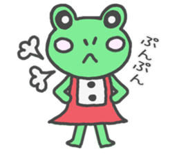 Frog girl sticker #4985607