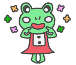 Frog girl sticker #4985608