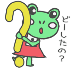Frog girl sticker #4985617