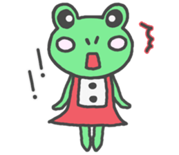 Frog girl sticker #4985630