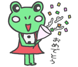 Frog girl sticker #4985632
