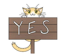 Daily tiger pattern of cat and family sticker #4985927