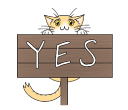 Daily tiger pattern of cat and family sticker #4985927