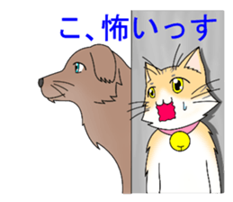 Daily tiger pattern of cat and family sticker #4985937