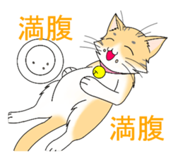 Daily tiger pattern of cat and family sticker #4985940