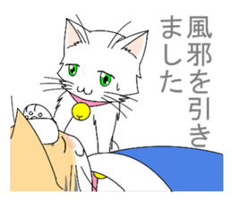 Daily tiger pattern of cat and family sticker #4985954