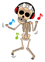 Dissembled skulls sticker #4986263