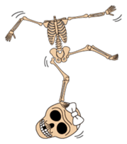 Dissembled skulls sticker #4986272