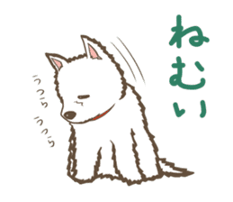 White TerrierSticker sticker #4986576