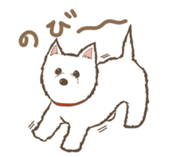 White TerrierSticker sticker #4986584