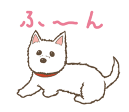 White TerrierSticker sticker #4986585