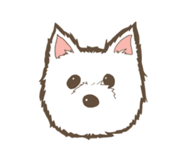White TerrierSticker sticker #4986592