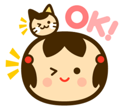 kokeshi frends sticker #4986718