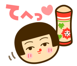 kokeshi frends sticker #4986727