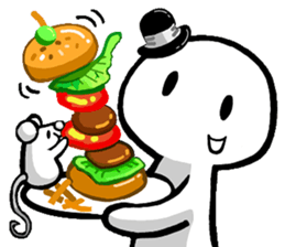 Mr. white and mouse2 sticker #4988792