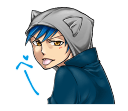 The student uniform boys sticker #4989108